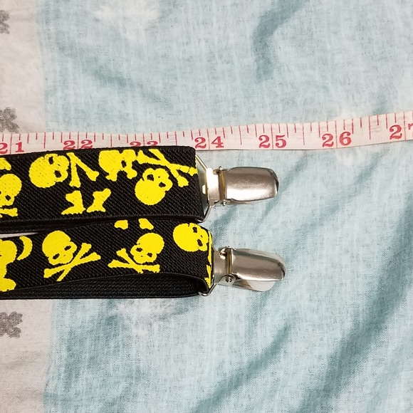 💰 Fun pirate skull ☠ suspenders, boys/men - Picture 8 of 9